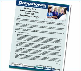 Debra Introduces Her Jobs Plan